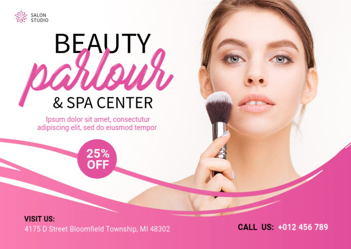 beauty parlour banner design