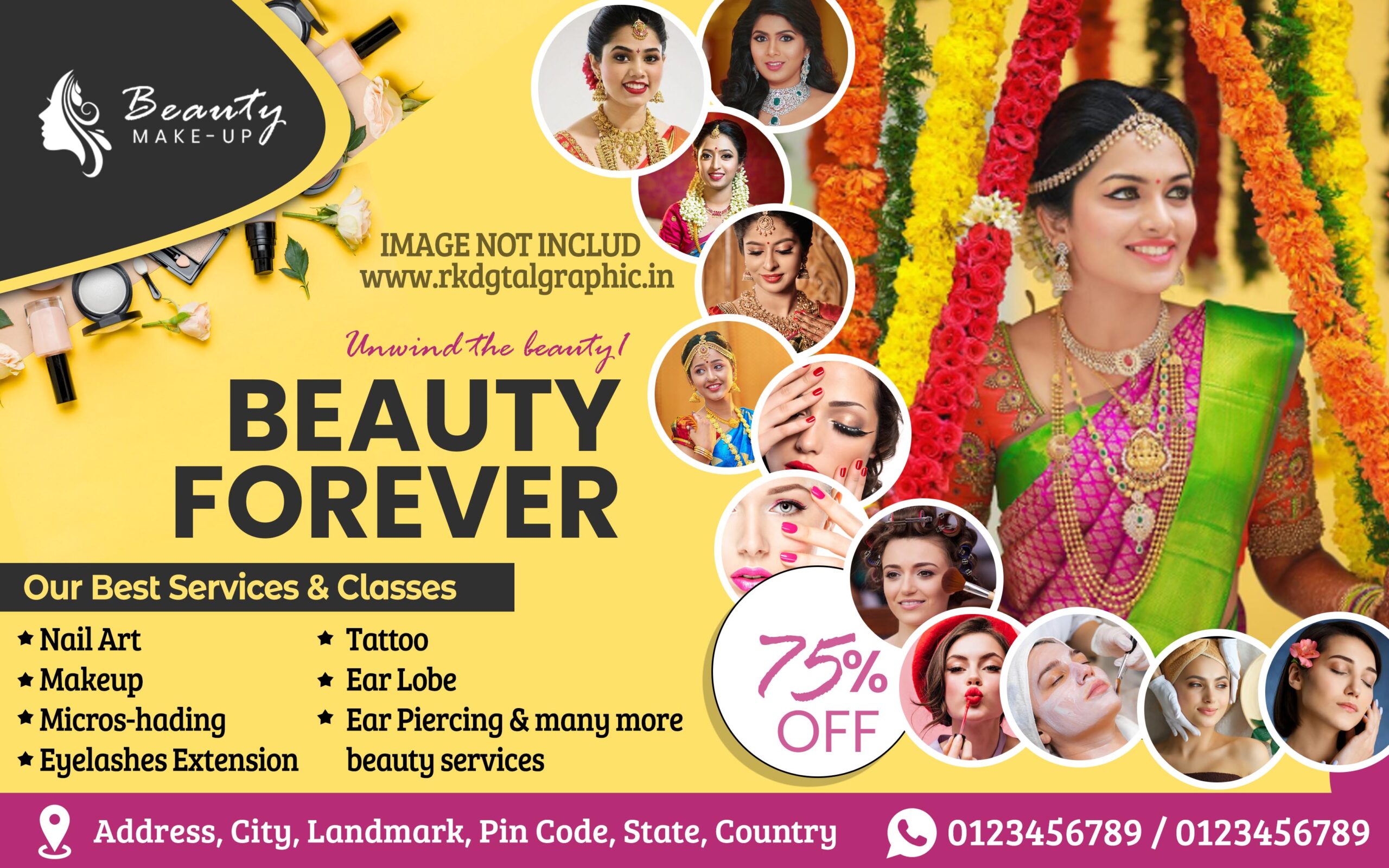 beauty parlour board design