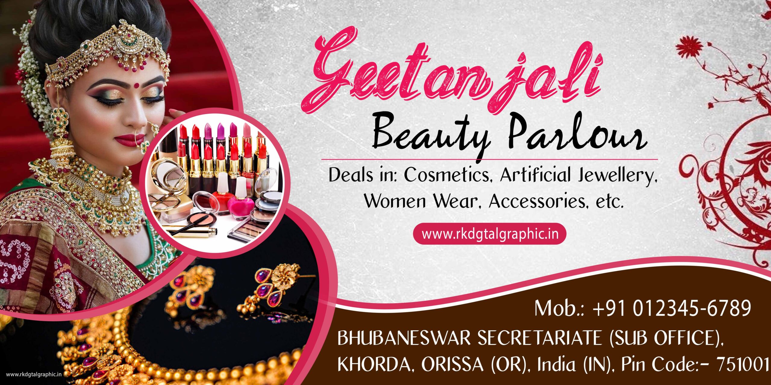 beauty salon poster design